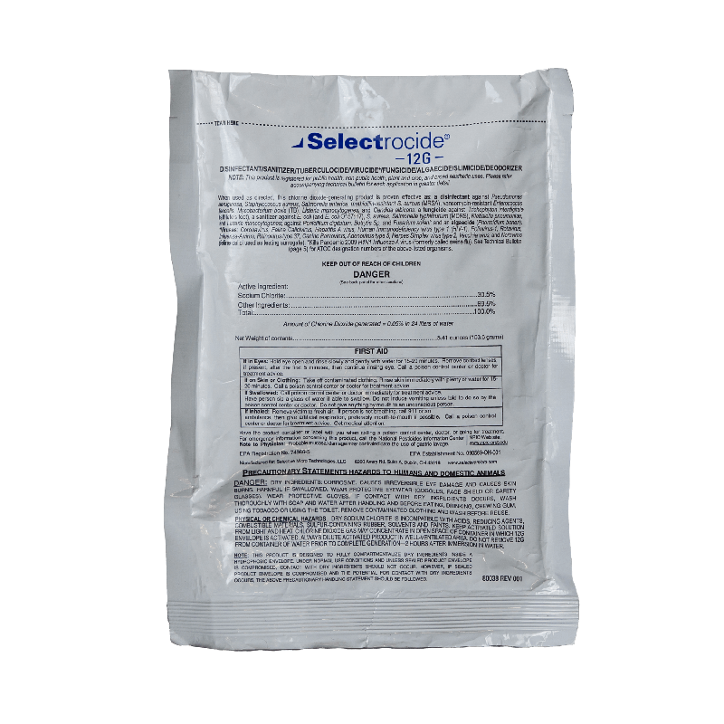 PureFX Selectrocide® concentrated disinfectant packet - 1g